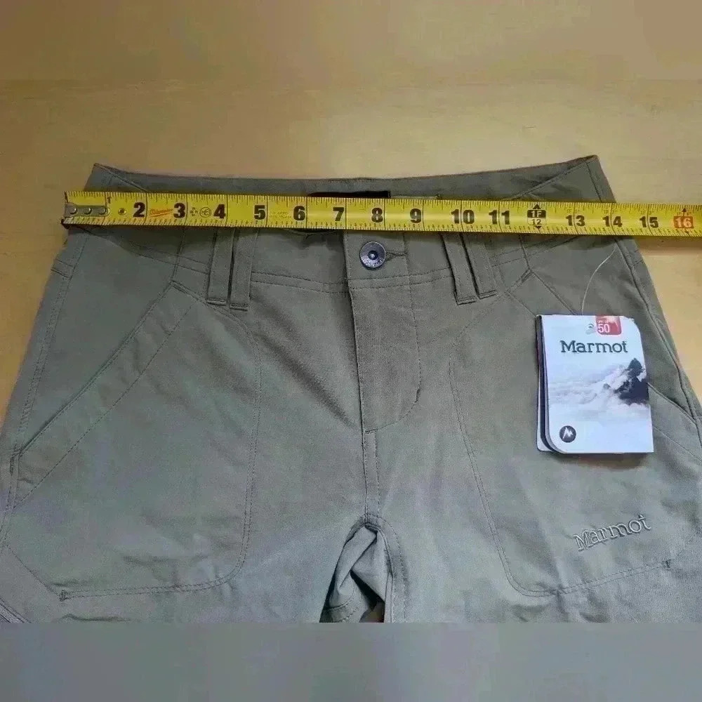 NWT ! MARMOT LOBO's women Short Size 2 Desert Kakhi Upf 50 Nylon Outdoor - Picture 14 of 16